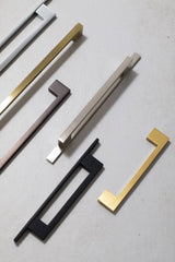 Millhouse Brass Cabinet Hardware Polished Chrome / Cabinet Pull Handles Millhouse Brass Empire Slim Cabinet Pull Handle on Backplate 160mm - Polished Chrome