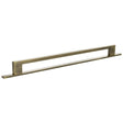 Quality image of Millhouse Brass Empire Slim Cabinet Pull Handle on Backplate 320mm - Antique Brass | Sku. mhcnb17320ab | available from Trade Door Handles.