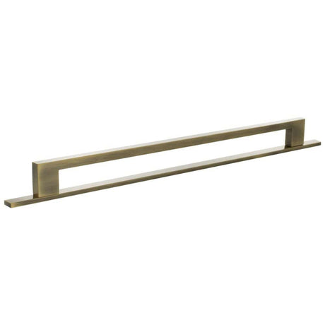 Millhouse Brass Cabinet Hardware Antique Brass / Cabinet Pull Handles Millhouse Brass Empire Slim Cabinet Pull Handle on Backplate 320mm - Antique Brass
