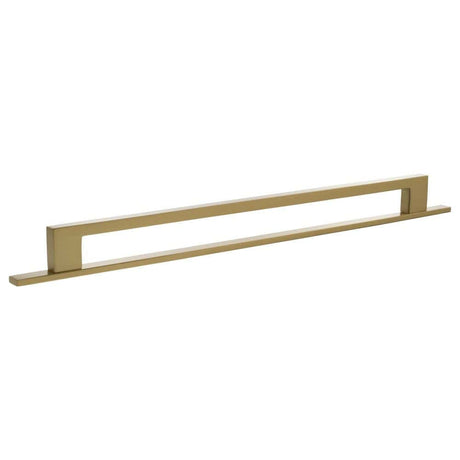 Millhouse Brass Cabinet Hardware Satin Brass / Cabinet Pull Handles Millhouse Brass Empire Slim Cabinet Pull Handle on Backplate 320mm - Satin Brass