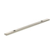 Quality image of Millhouse Brass Long Narrow Cabinet Handle Backplate 128mm - Satin Nickel | Sku. mhcbn128sn | available from Trade Door Handles.