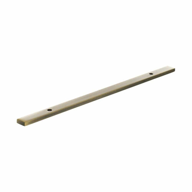 Millhouse Brass Cabinet Hardware Antique Brass / Backplate Only Millhouse Brass Long Narrow Cabinet Handle Backplate 160mm - Antique Brass