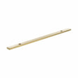 Quality image of Millhouse Brass Long Narrow Cabinet Handle Backplate 160mm - Satin Brass | Sku. mhcbn160sb | available from Trade Door Handles.