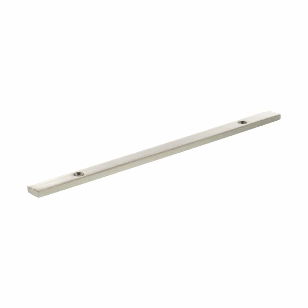Millhouse Brass Cabinet Hardware Satin Nickel / Backplate Only Millhouse Brass Long Narrow Cabinet Handle Backplate 160mm - Satin Nickel