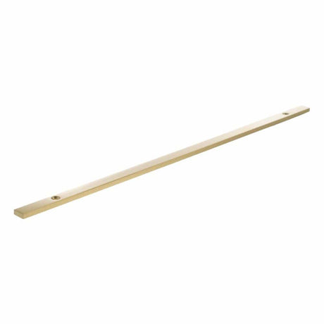 Millhouse Brass Cabinet Hardware Satin Brass / Backplate Only Millhouse Brass Long Narrow Cabinet Handle Backplate 320mm - Satin Brass