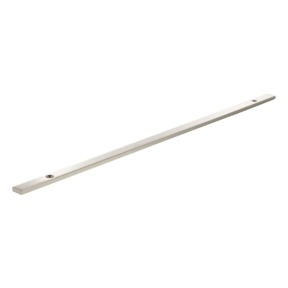 Millhouse Brass Cabinet Hardware Satin Nickel / Backplate Only Millhouse Brass Long Narrow Cabinet Handle Backplate 320mm - Satin Nickel