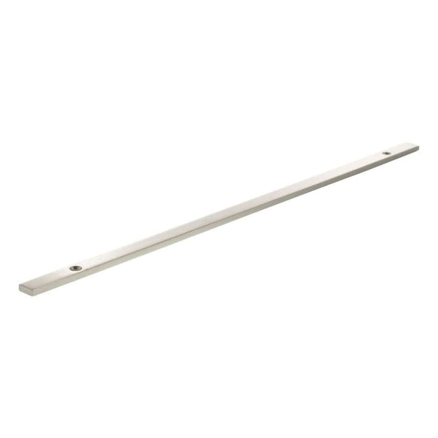 Millhouse Brass Cabinet Hardware Satin Nickel / Backplate Only Millhouse Brass Long Narrow Cabinet Handle Backplate 320mm - Satin Nickel
