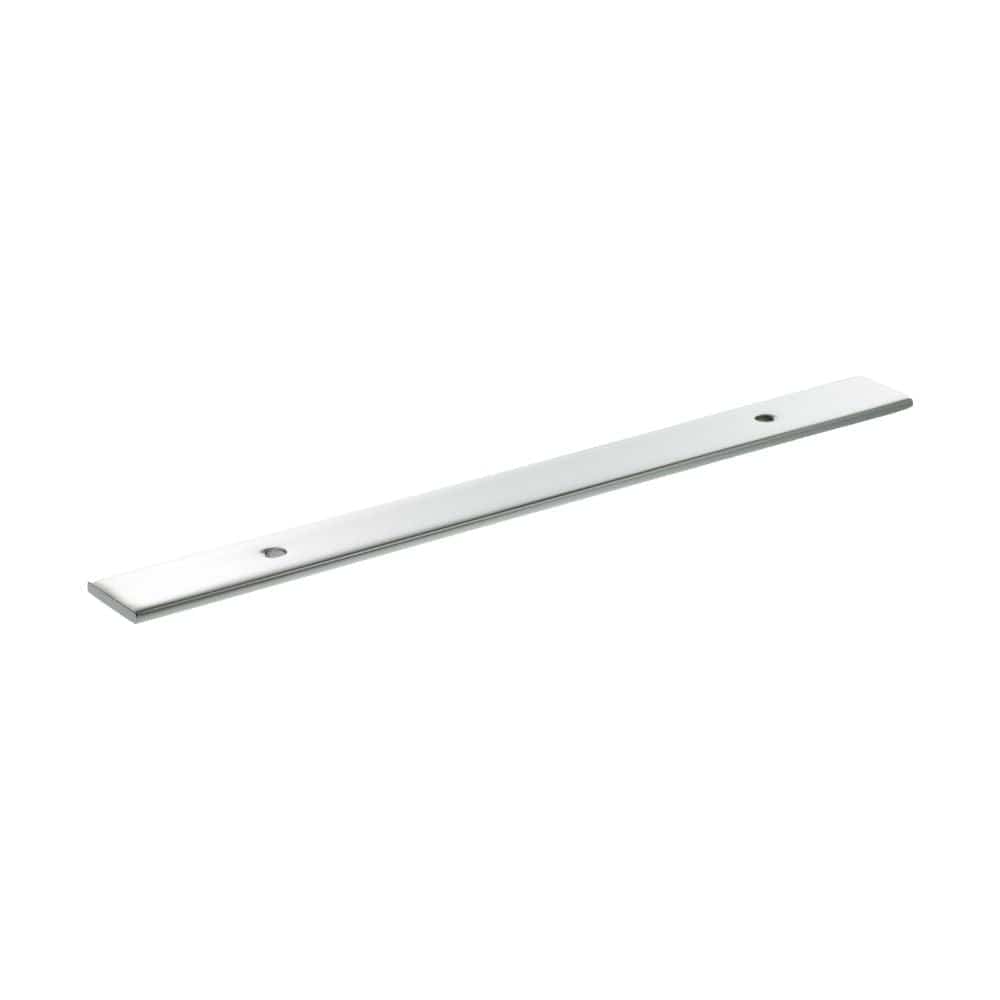 Millhouse Brass Cabinet Hardware Polished Chrome / Backplate Only Millhouse Brass Long Wide Cabinet Handle Backplate 128mm - Polished Chrome