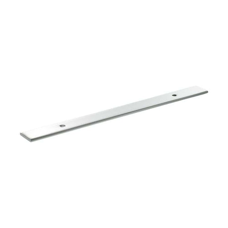 Millhouse Brass Cabinet Hardware Polished Chrome / Backplate Only Millhouse Brass Long Wide Cabinet Handle Backplate 128mm - Polished Chrome