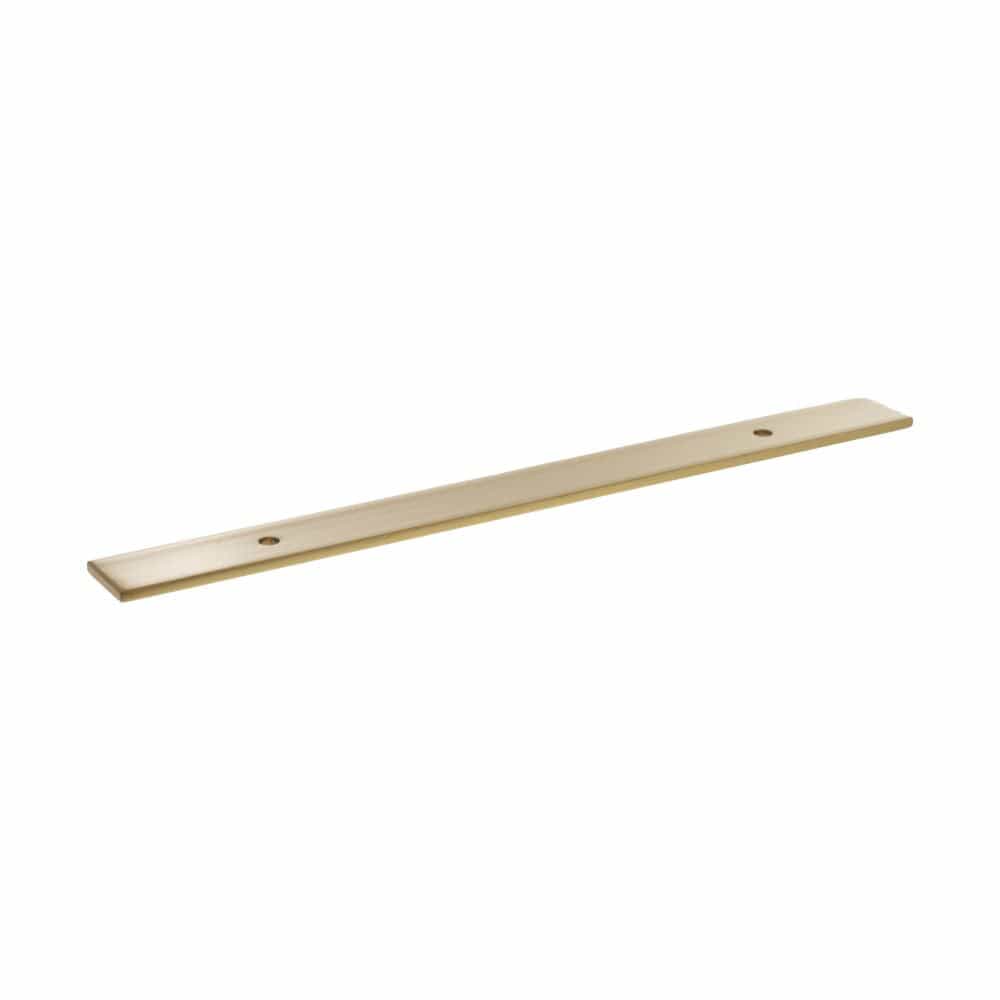 Millhouse Brass Cabinet Hardware Satin Brass / Backplate Only Millhouse Brass Long Wide Cabinet Handle Backplate 128mm - Satin Brass