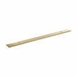 Quality image of Millhouse Brass Long Wide Cabinet Handle Backplate 160mm - Satin Brass | Sku. mhcbw160sb | available from Trade Door Handles.