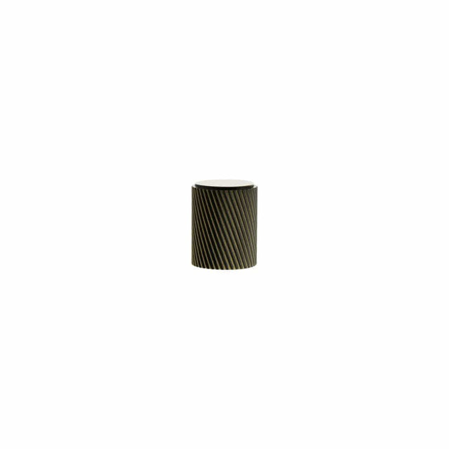 Millhouse Brass Cabinet Hardware Antique Brass / Cabinet Knobs Millhouse Brass Paddington Spiral Cylinder Cabinet Knob Handle - Antique Brass