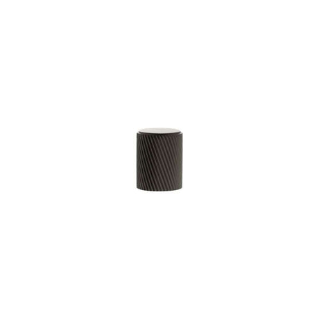Millhouse Brass Cabinet Hardware Urban Dark Bronze / Cabinet Knobs Millhouse Brass Paddington Spiral Cylinder Cabinet Knob Handle - Urban Dark Bronze