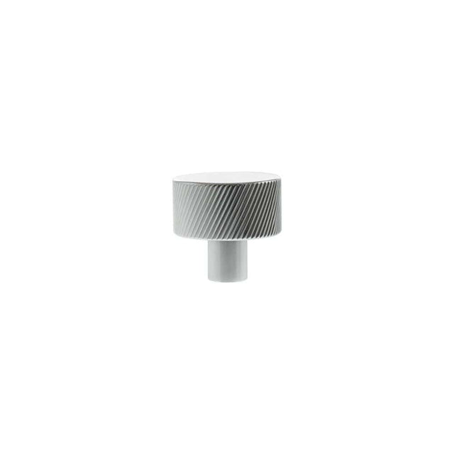 Millhouse Brass Cabinet Hardware Polished Chrome / Cabinet Knobs Millhouse Brass Paddington Spiral Round Cabinet Knob Handle - Polished Chrome