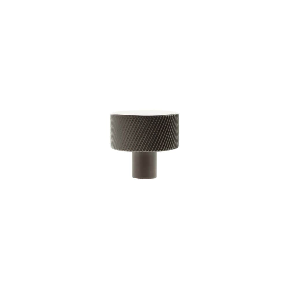 Millhouse Brass Cabinet Hardware Urban Dark Bronze / Cabinet Knobs Millhouse Brass Paddington Spiral Round Cabinet Knob Handle - Urban Dark Bronze