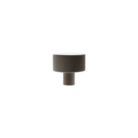 Millhouse Brass Cabinet Hardware Urban Dark Bronze / Cabinet Knobs Millhouse Brass Paddington Spiral Round Cabinet Knob Handle - Urban Dark Bronze