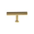 Quality image of Millhouse Brass Paddington Spiral T-Bar Cabinet Knob Handle - Satin Brass | Sku. mhcs1675sb | available from Trade Door Handles.