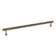 Quality image of Millhouse Brass Paddington Spiral T-Bar Cabinet Pull Handle 320mm - Antique Brass | Sku. mhcs17320ab | available from Trade Door Handles.
