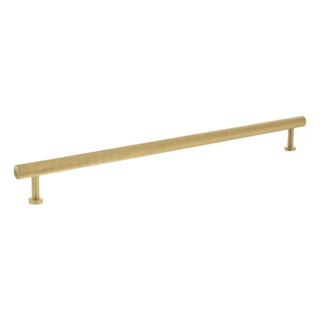 Millhouse Brass Cabinet Hardware Satin Brass / Cabinet Pull Handles Millhouse Brass Paddington Spiral T-Bar Cabinet Pull Handle 320mm - Satin Brass