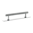 Quality image of Millhouse Brass Paddington Spiral T-Bar Cabinet Pull Handle on Backplate 128mm - Polished Chrome | Sku. mhcsb17128pc | available from Trade Door Handles.
