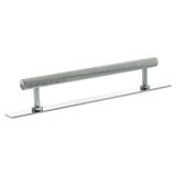 Millhouse Brass Cabinet Hardware Polished Chrome / Cabinet Pull Handles Millhouse Brass Paddington Spiral T-Bar Cabinet Pull Handle on Backplate 160mm - Polished Chrome