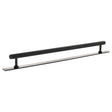 Quality image of Millhouse Brass Paddington Spiral T-Bar Cabinet Pull Handle on Backplate 320mm - Matt Black | Sku. mhcsb17320mb | available from Trade Door Handles.