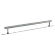 Quality image of Millhouse Brass Paddington Spiral T-Bar Cabinet Pull Handle on Backplate 320mm - Polished Chrome | Sku. mhcsb17320pc | available from Trade Door Handles.