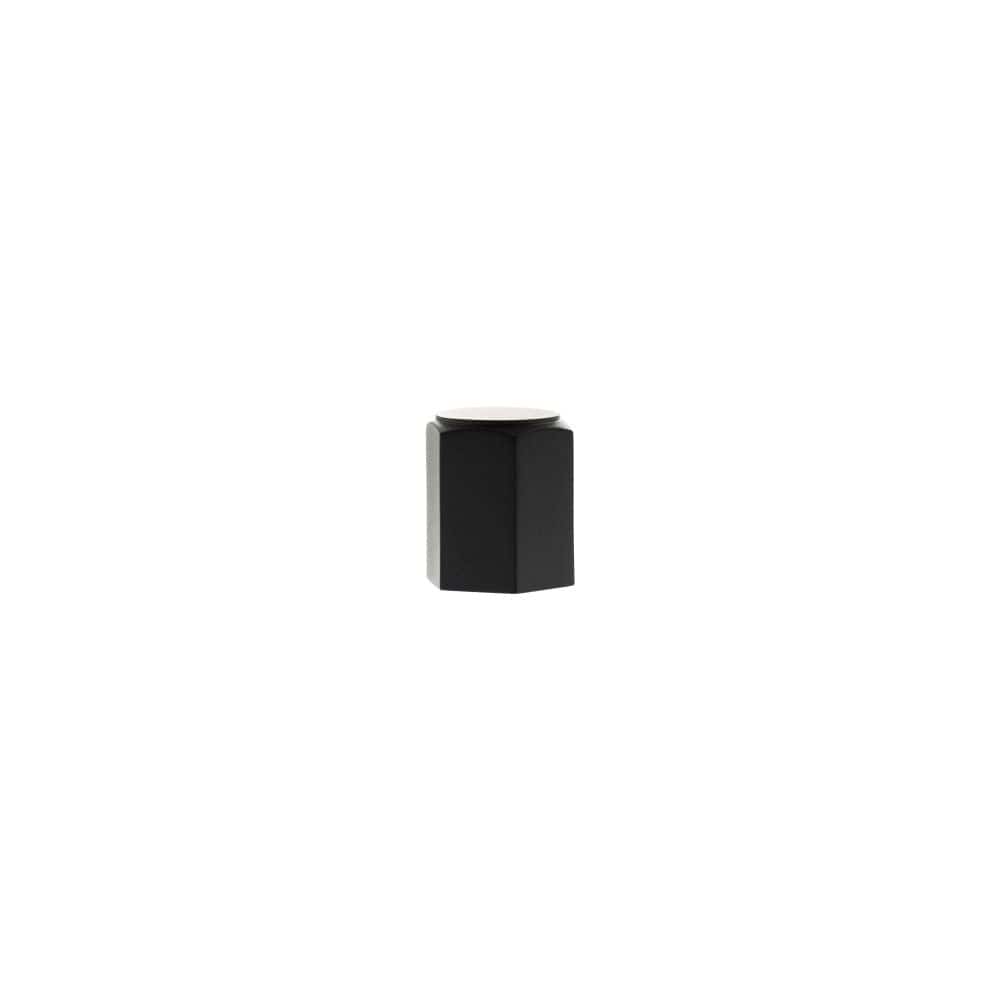 Millhouse Brass Cabinet Hardware Matt Black / Cabinet Knobs Millhouse Brass Pennington Hexagonal Cylinder Cabinet Knob Handle - Matt Black