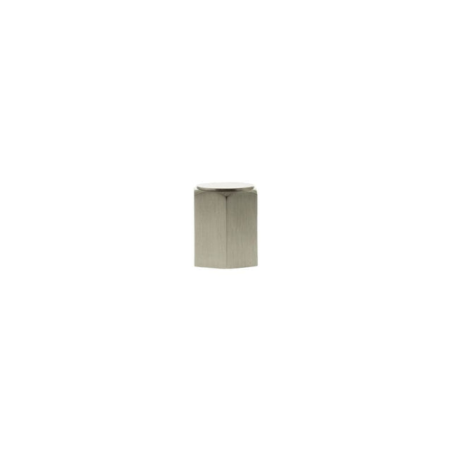 Millhouse Brass Cabinet Hardware Satin Nickel / Cabinet Knobs Millhouse Brass Pennington Hexagonal Cylinder Cabinet Knob Handle - Satin Nickel