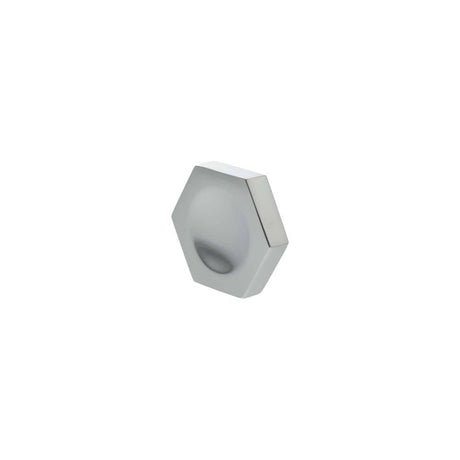 Millhouse Brass Cabinet Hardware Polished Chrome / Cabinet Knobs Millhouse Brass Pennington Hexagonal Finger Pull Cabinet Knob Handle - Polished Chrome