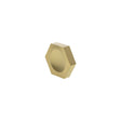 Quality image of Millhouse Brass Pennington Hexagonal Finger Pull Cabinet Knob Handle - Satin Brass | Sku. mhch1338sb | available from Trade Door Handles.