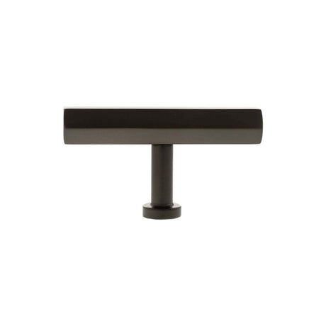 Millhouse Brass Cabinet Hardware Urban Dark Bronze / Cabinet Knobs Millhouse Brass Pennington Hexagonal T-Bar Cabinet Knob Handle - Urban Dark Bronze