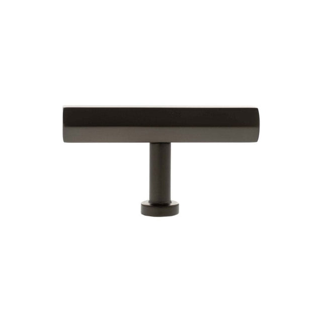 Millhouse Brass Cabinet Hardware Urban Dark Bronze / Cabinet Knobs Millhouse Brass Pennington Hexagonal T-Bar Cabinet Knob Handle - Urban Dark Bronze
