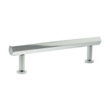 Millhouse Brass Cabinet Hardware Polished Chrome / Cabinet Pull Handles Millhouse Brass Pennington Hexagonal T-Bar Cabinet Pull Handle 128mm - Polished Chrome