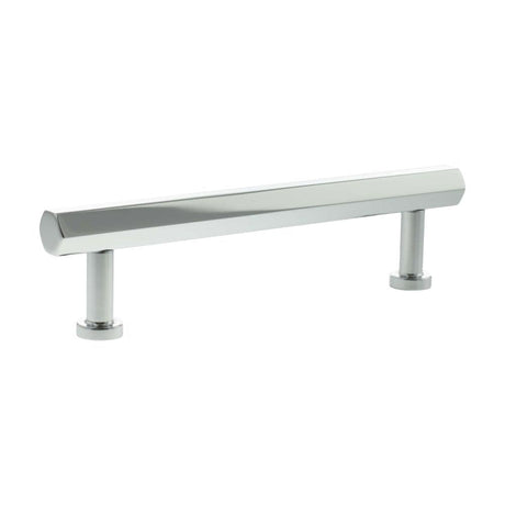 Millhouse Brass Cabinet Hardware Polished Chrome / Cabinet Pull Handles Millhouse Brass Pennington Hexagonal T-Bar Cabinet Pull Handle 128mm - Polished Chrome