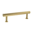 Quality image of Millhouse Brass Pennington Hexagonal T-Bar Cabinet Pull Handle 128mm - Satin Brass | Sku. mhch17128sb | available from Trade Door Handles.