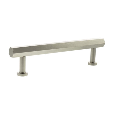Millhouse Brass Cabinet Hardware Satin Nickel / Cabinet Pull Handles Millhouse Brass Pennington Hexagonal T-Bar Cabinet Pull Handle 128mm - Satin Nickel