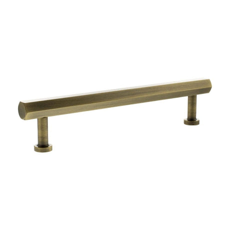 Millhouse Brass Cabinet Hardware Antique Brass / Cabinet Pull Handles Millhouse Brass Pennington Hexagonal T-Bar Cabinet Pull Handle 160mm - Antique Brass