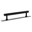 Quality image of Millhouse Brass Pennington Hexagonal T-Bar Cabinet Pull Handle on Backplate 160mm - Matt Black | Sku. mhchb17160mb | available from Trade Door Handles.