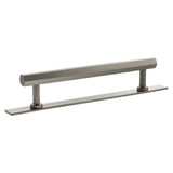 Millhouse Brass Cabinet Hardware Satin Nickel / Cabinet Pull Handles Millhouse Brass Pennington Hexagonal T-Bar Cabinet Pull Handle on Backplate 160mm - Satin Nickel