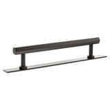 Millhouse Brass Cabinet Hardware Urban Dark Bronze / Cabinet Pull Handles Millhouse Brass Pennington Hexagonal T-Bar Cabinet Pull Handle on Backplate 160mm - Urban Dark Bronze