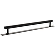 Quality image of Millhouse Brass Pennington Hexagonal T-Bar Cabinet Pull Handle on Backplate 320mm - Matt Black | Sku. mhchb17320mb | available from Trade Door Handles.