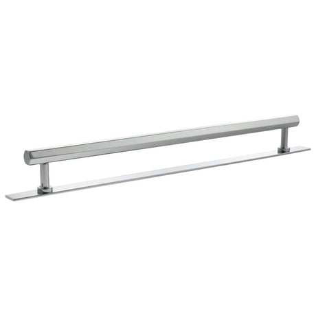 Millhouse Brass Cabinet Hardware Polished Chrome / Cabinet Pull Handles Millhouse Brass Pennington Hexagonal T-Bar Cabinet Pull Handle on Backplate 320mm - Polished Chrome