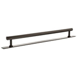 Millhouse Brass Cabinet Hardware Urban Dark Bronze / Cabinet Pull Handles Millhouse Brass Pennington Hexagonal T-Bar Cabinet Pull Handle on Backplate 320mm - Urban Dark Bronze