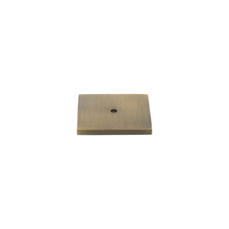 Millhouse Brass Cabinet Hardware Antique Brass / Backplate Only Millhouse Brass Square Cabinet Handle Backplate - Antique Brass