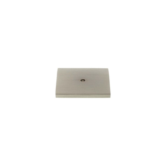 Millhouse Brass Cabinet Hardware Satin Nickel / Backplate Only Millhouse Brass Square Cabinet Handle Backplate - Satin Nickel