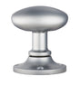 High quality image of Carlisle Brass - Oval Mortice Knob - Satin Chrome | Sku. mk001sc | Trade Door Handles.