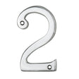High quality image of Carlisle Brass - Numerals (0-9) Number 2 - Polished Chrome | Sku. n2cp | Trade Door Handles.