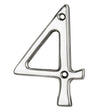 High quality image of Carlisle Brass - Numerals (0-9) Number 4 - Polished Chrome | Sku. n4cp | Trade Door Handles.