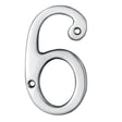 High quality image of Carlisle Brass - Numerals (0-9) Number 6/9 - Polished Chrome | Sku. n6cp | Trade Door Handles.